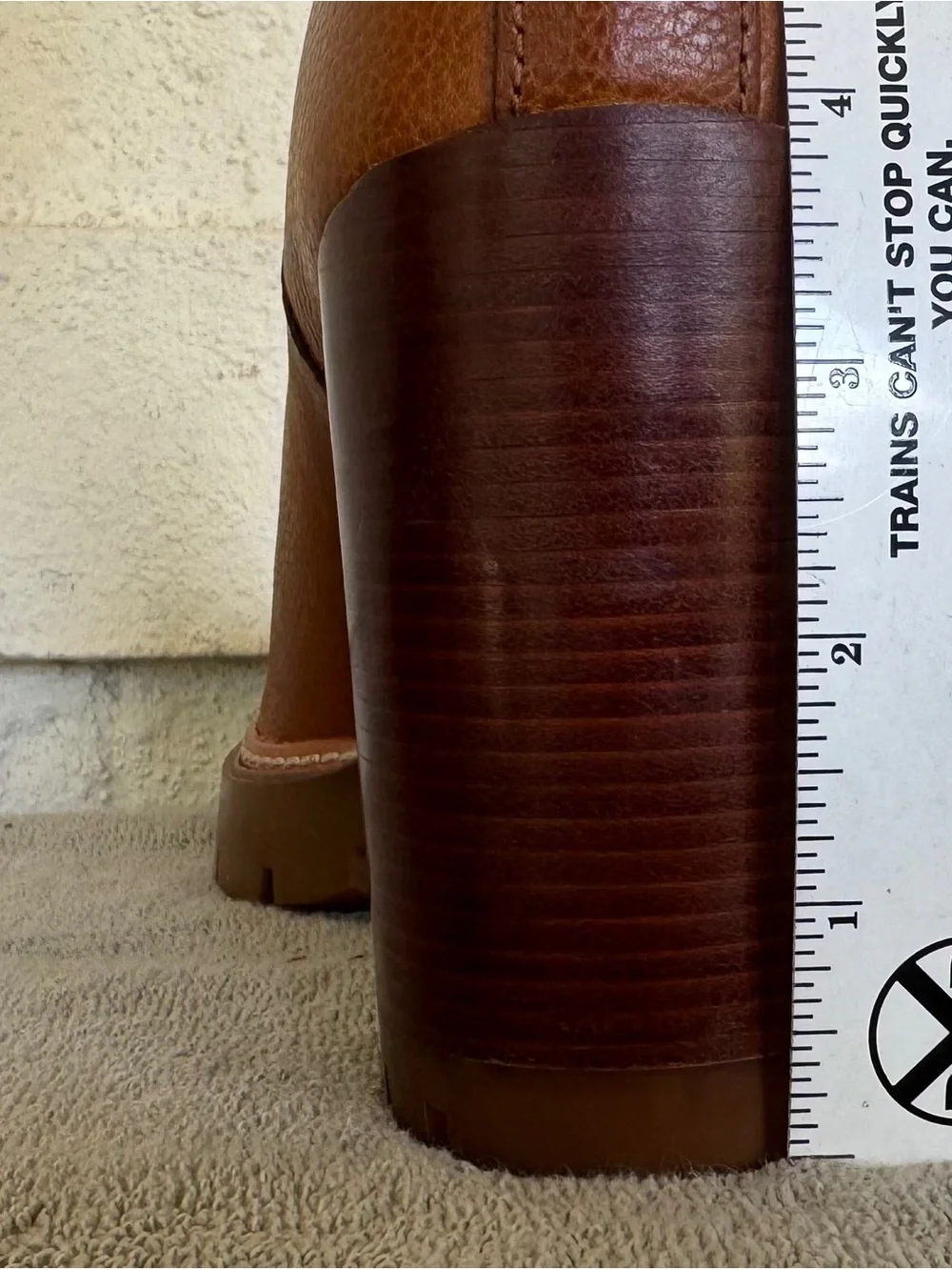 TORY BURCH CARSON LUG SOLE ANKLE BOOT Toasted Caramel Size 8